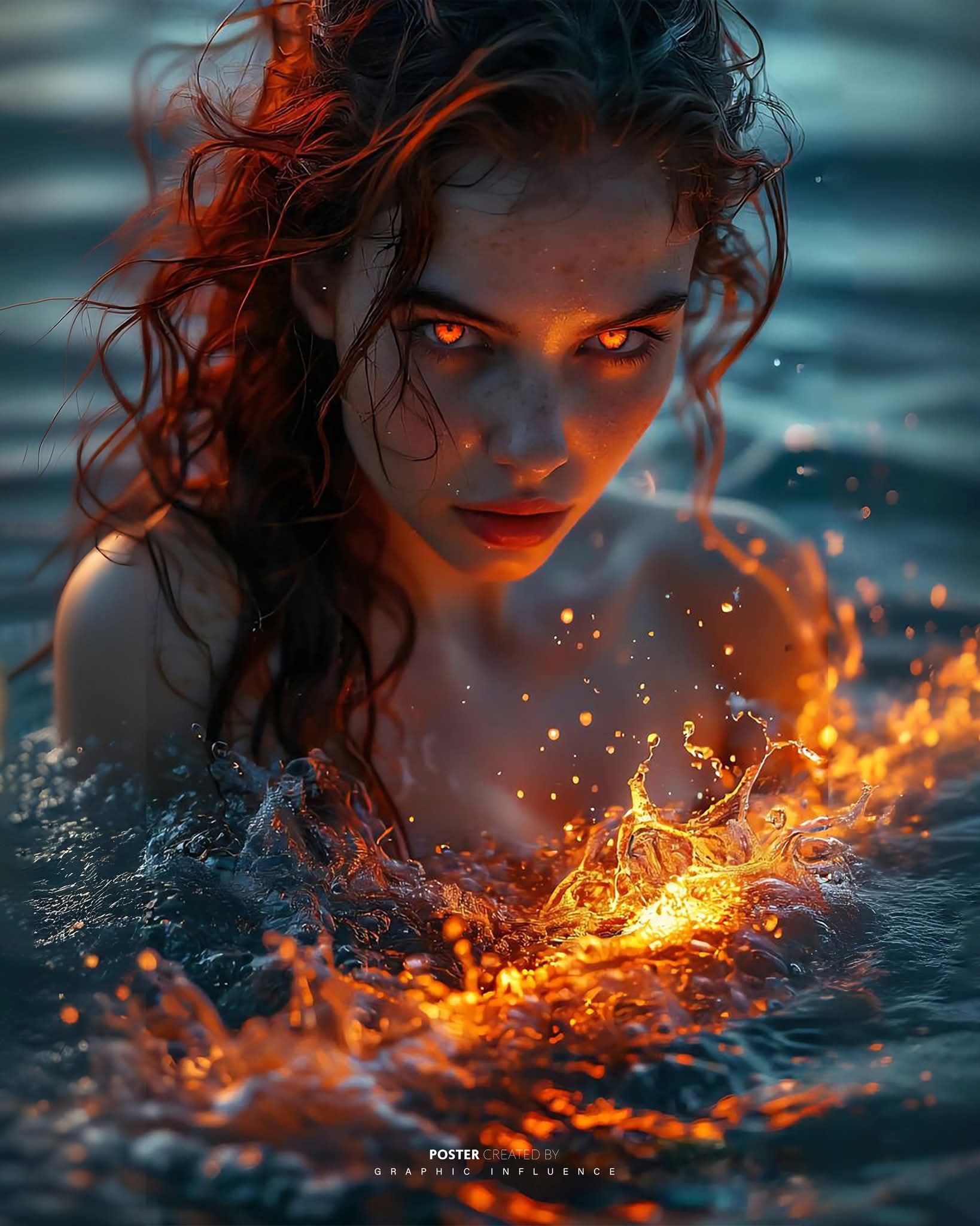 Siren of Steam and Molten Embers