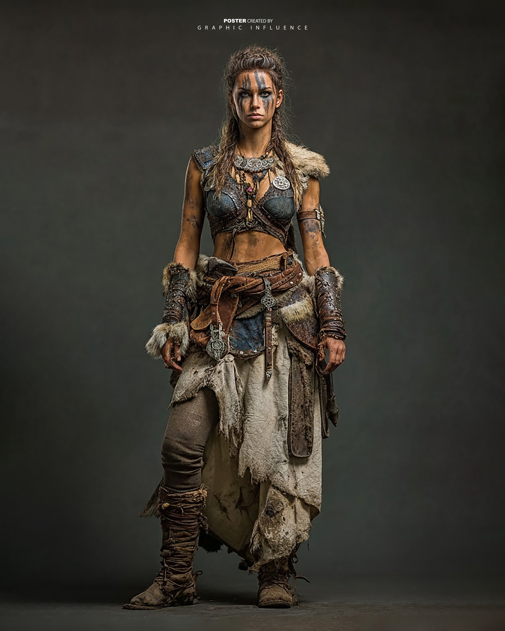 Shieldmaiden of the North Warrior Portrait