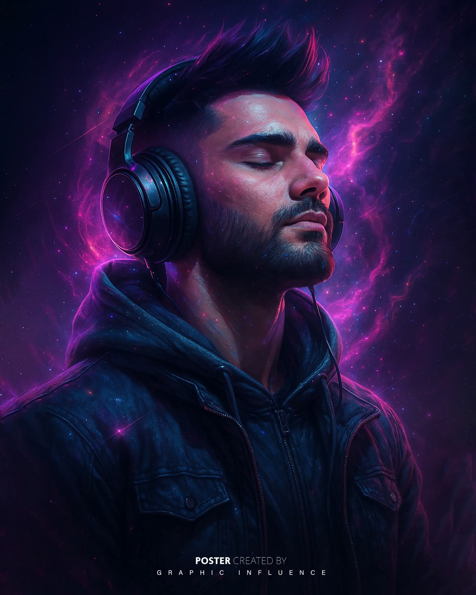 Cosmic Rhythm in Neon Solitude