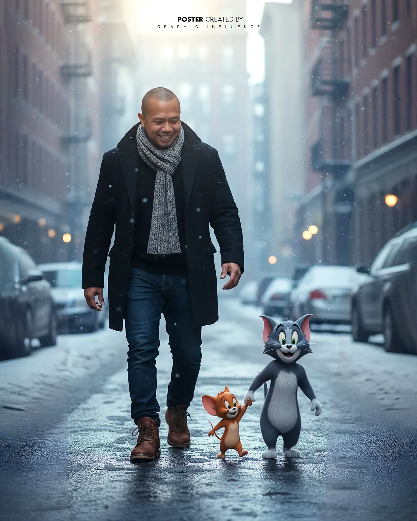Winter Walk with Tom and Jerry