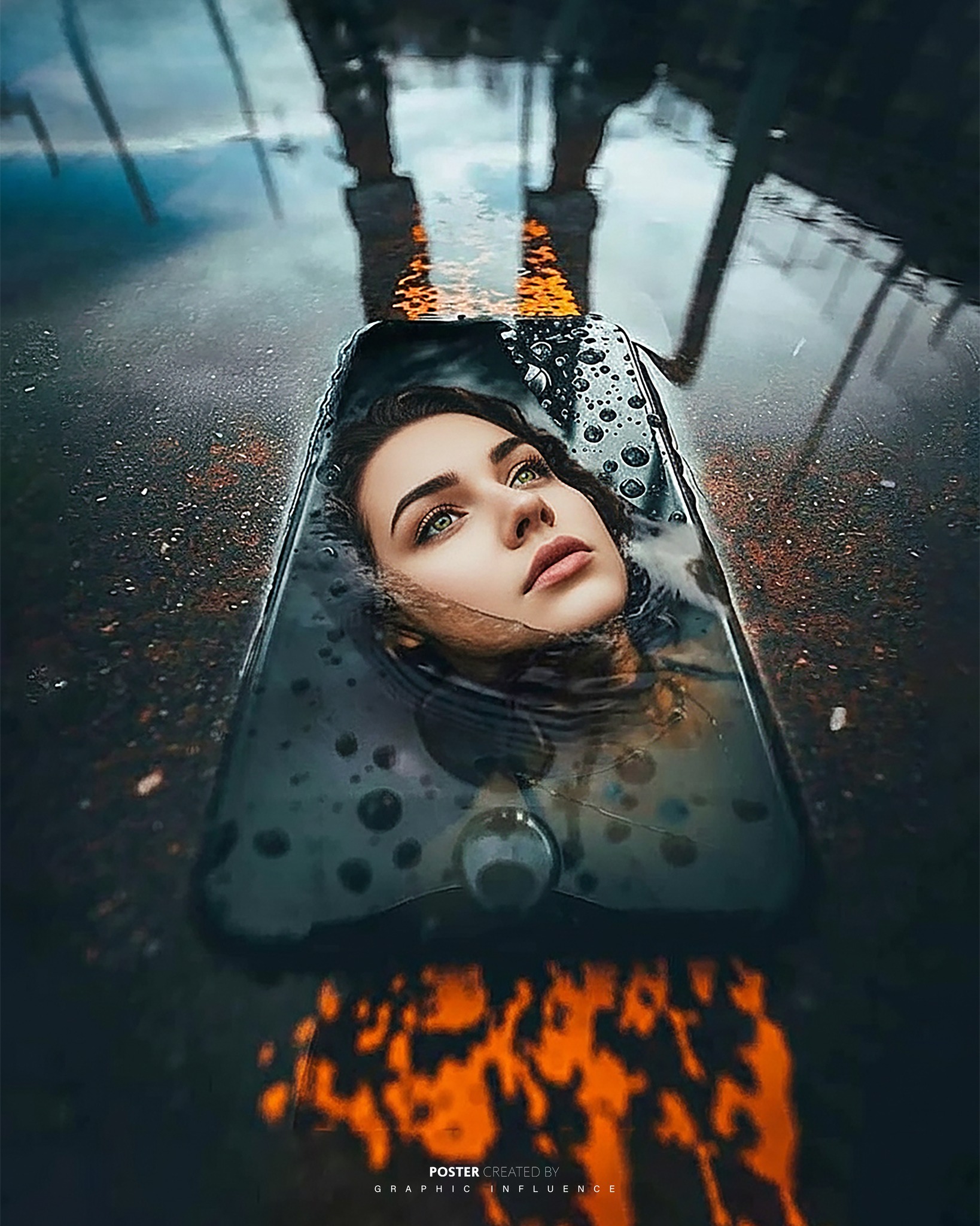 Digital Reflection in the Rain