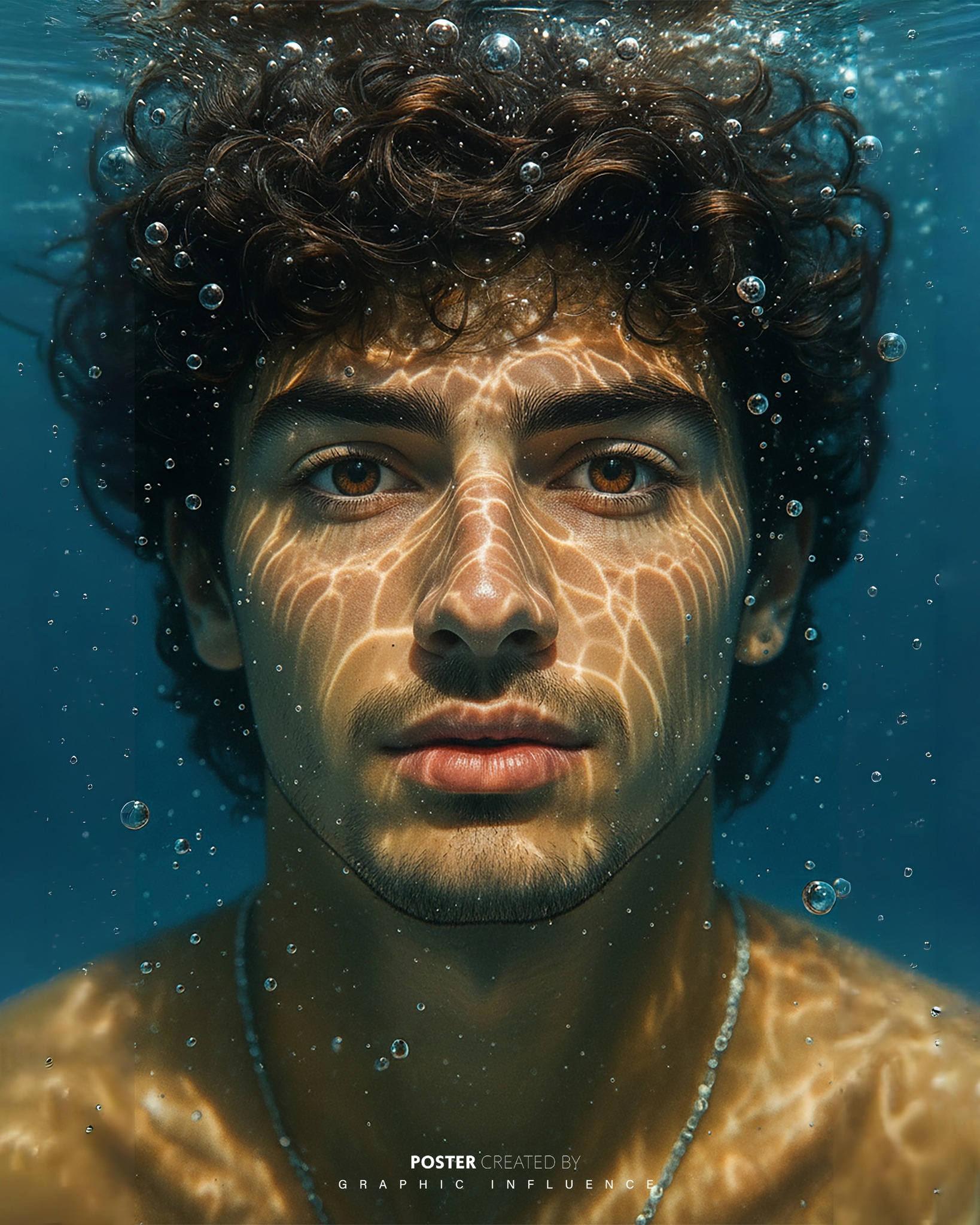 Submerged Gaze in Caustic Light