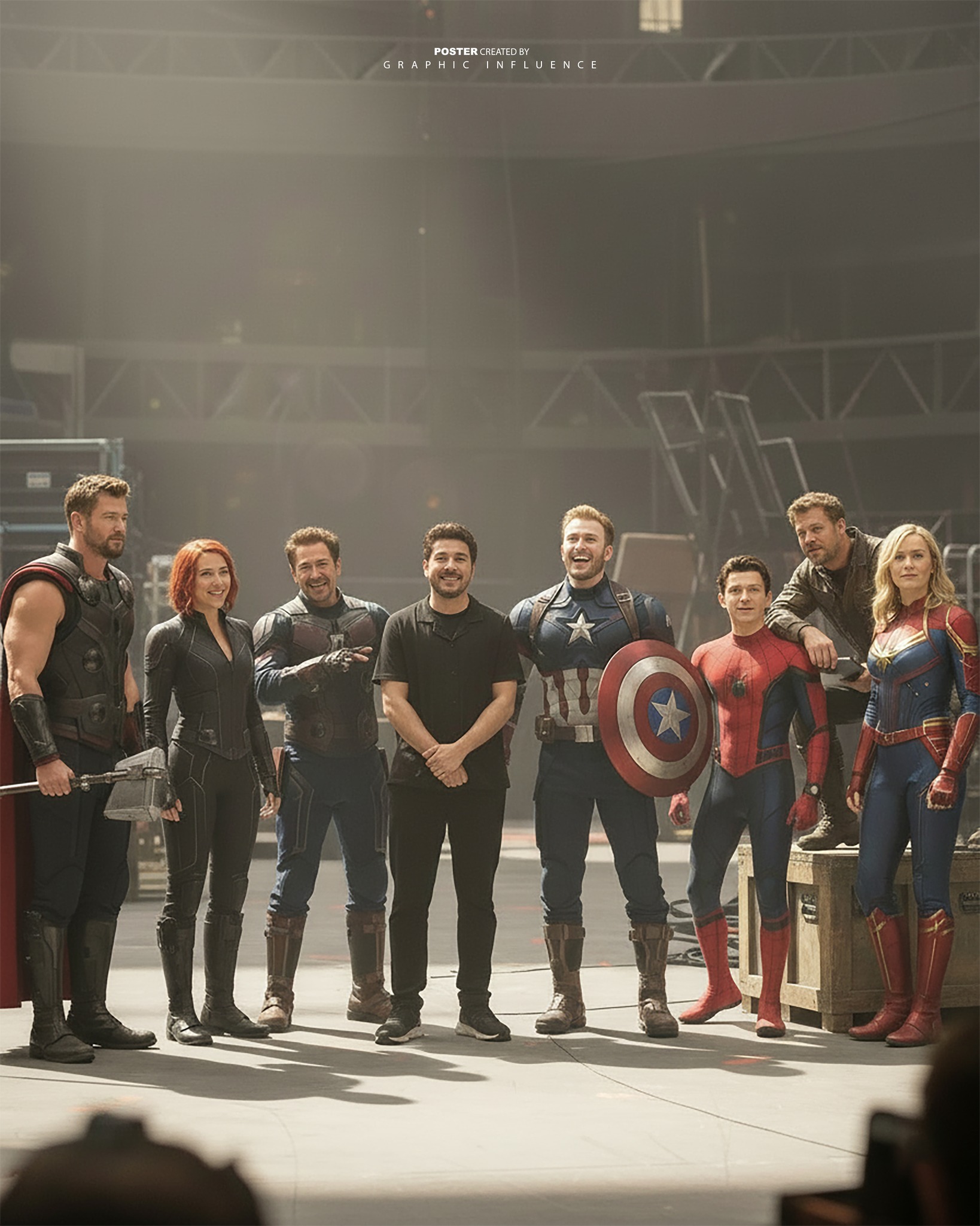 Superhero Movie Set Wrap Photo