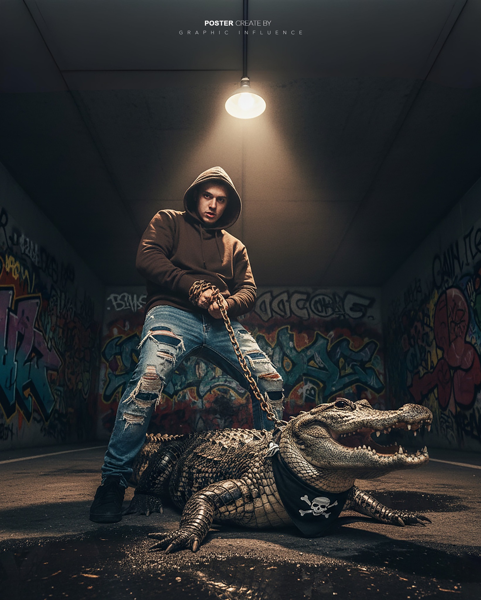 Gator Leash Street Style Underground Cityscape