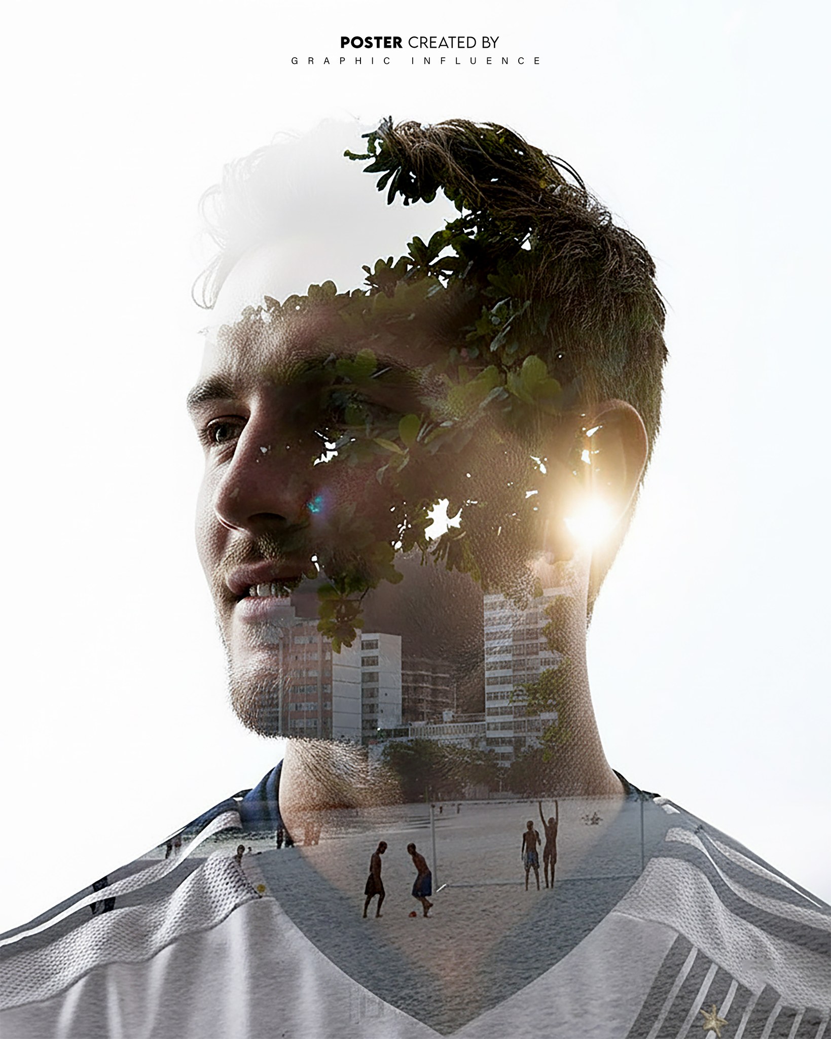 Urban Fusion Silhouette Portrait