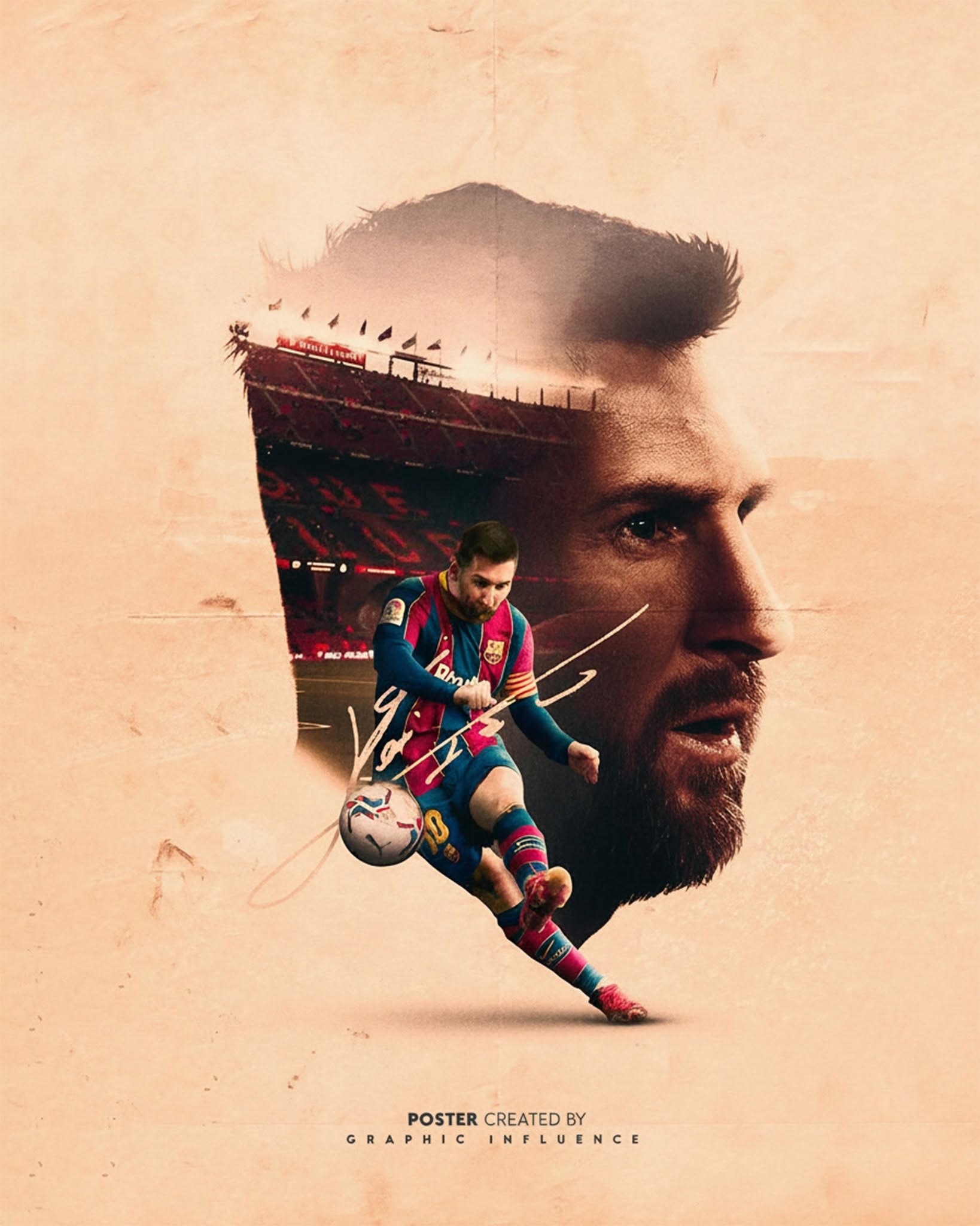 Vintage Legend Messi Exhibition Poster