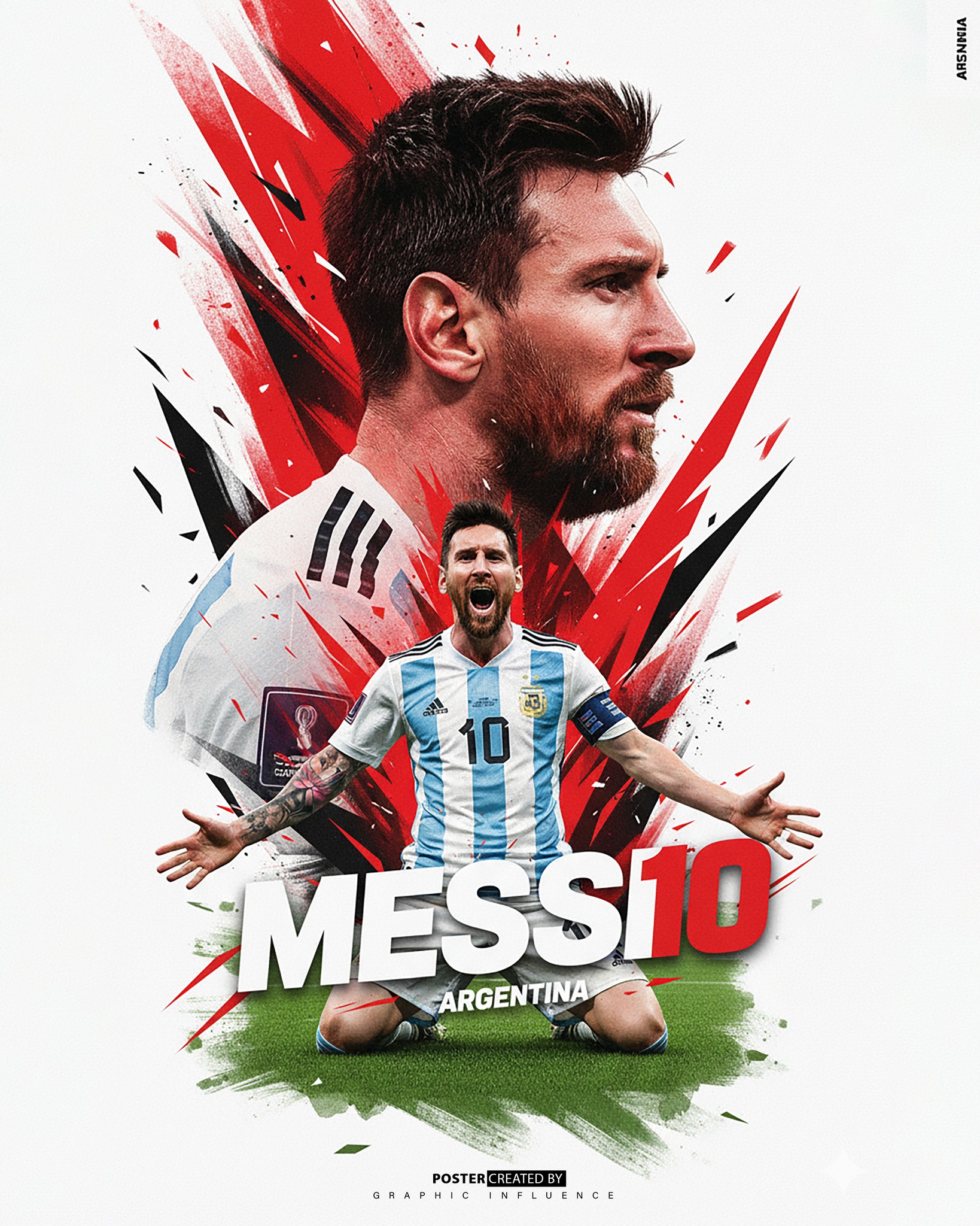 Red Thunder Goal Celebration Poster