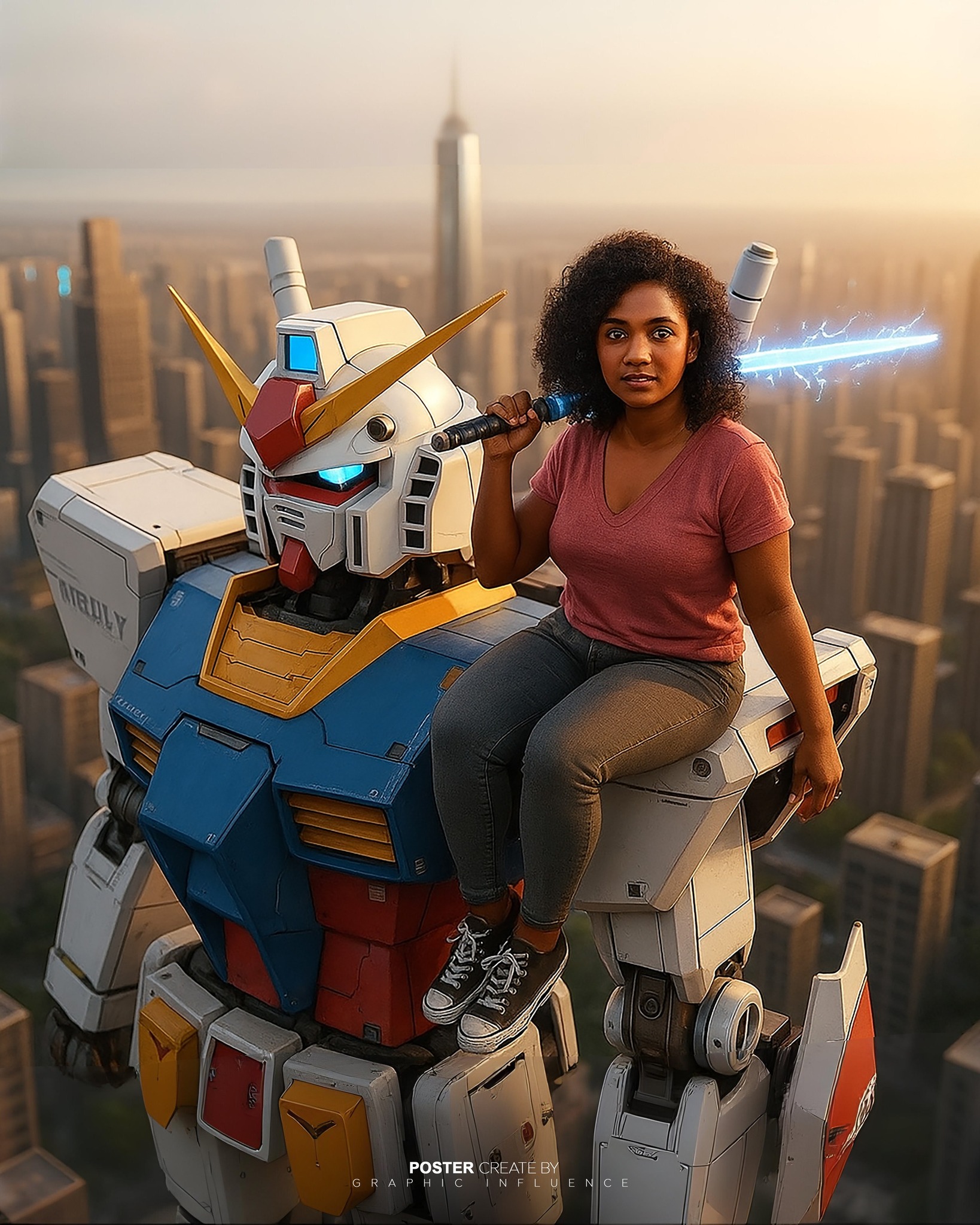 Gundam High Rise with MakuCez TV Guardian