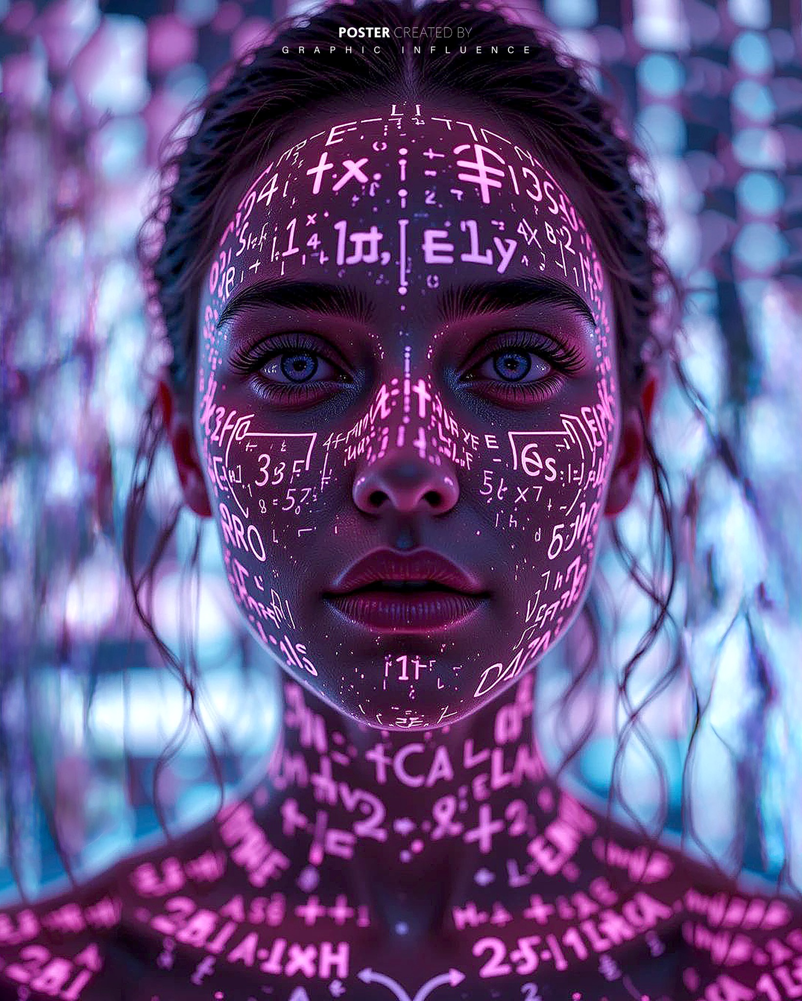 Cybernetic Cipher Portrait