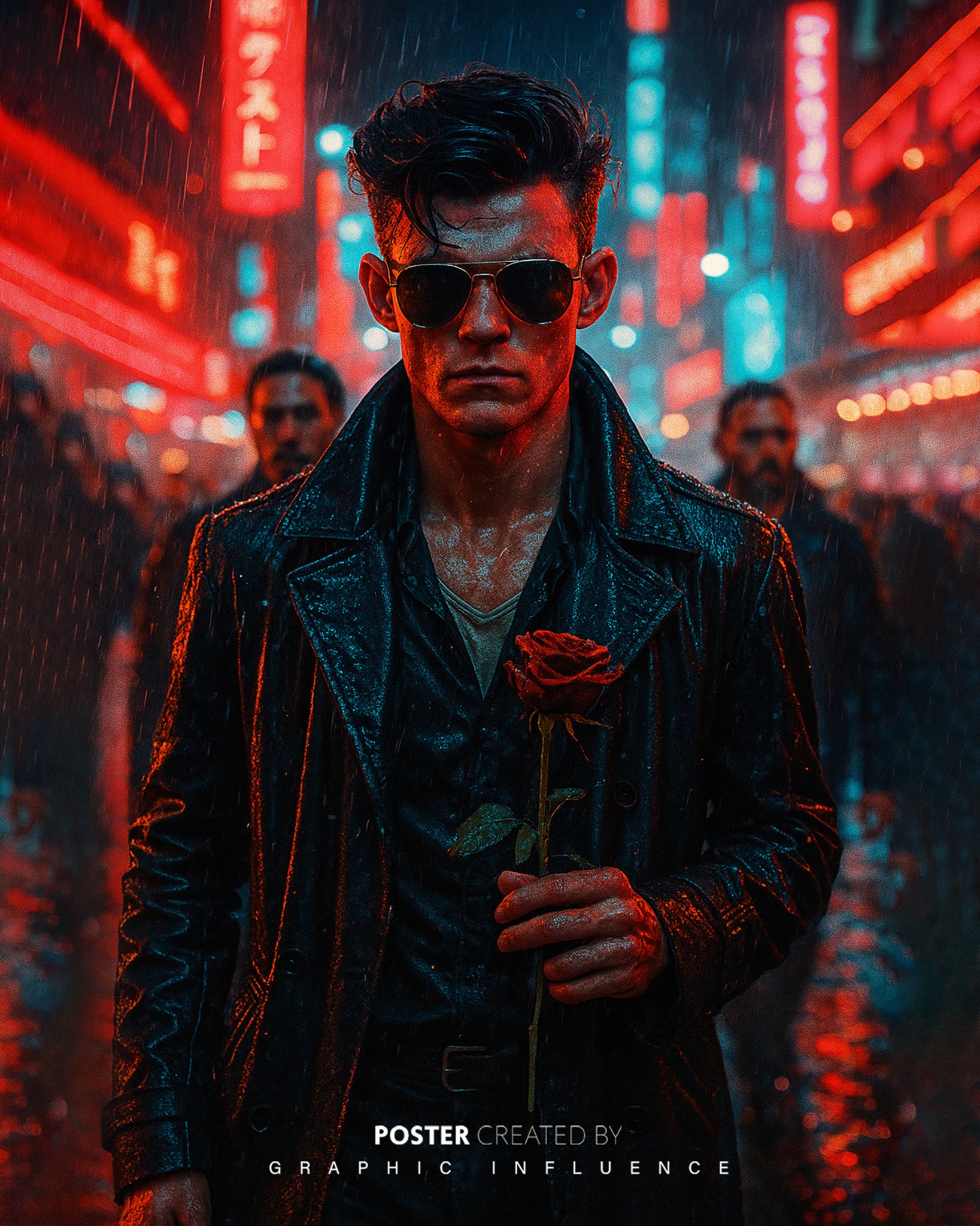 Scarlet Rose of the Neon Underworld