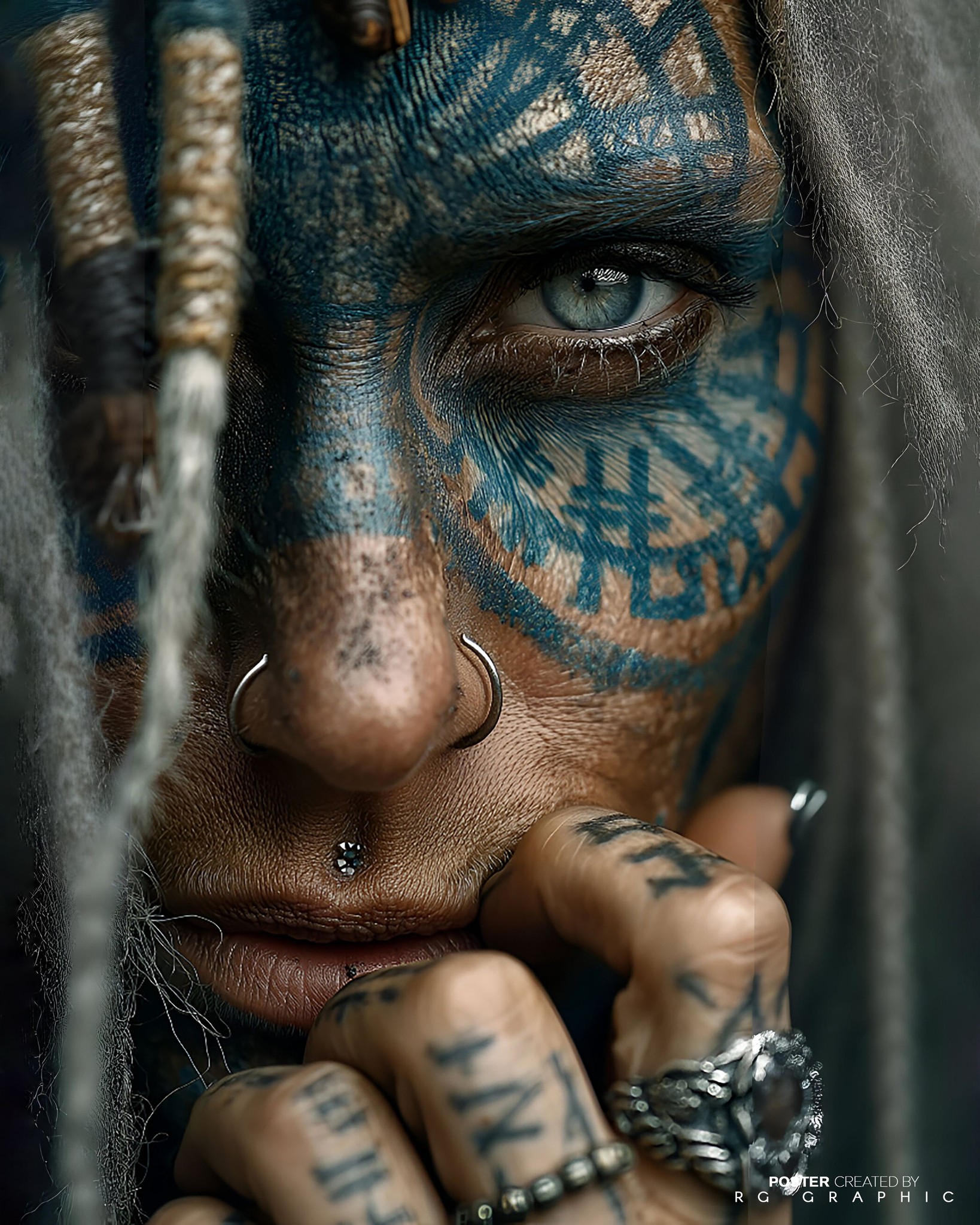 Mystic Gaze of the Tribal Nomad