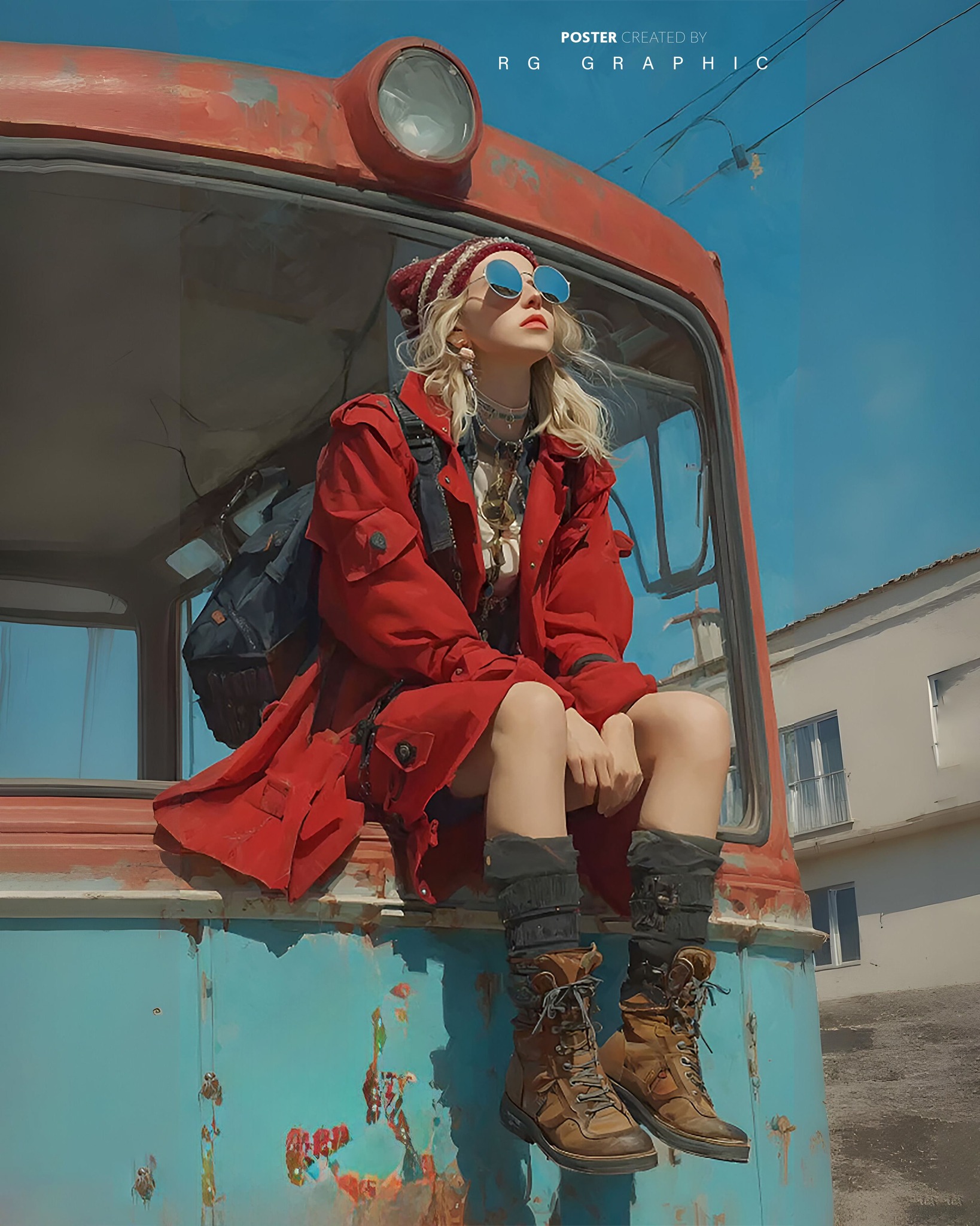 Red Trench Coat Urban Explorer