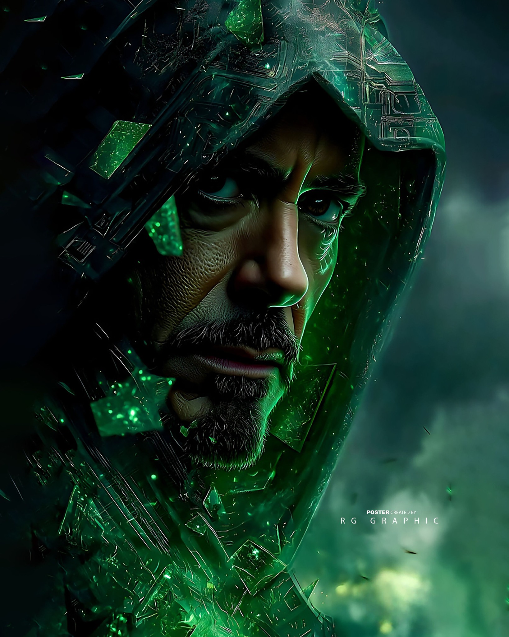 Emerald Circuitry: Shadow of the Cyberpunk Hood