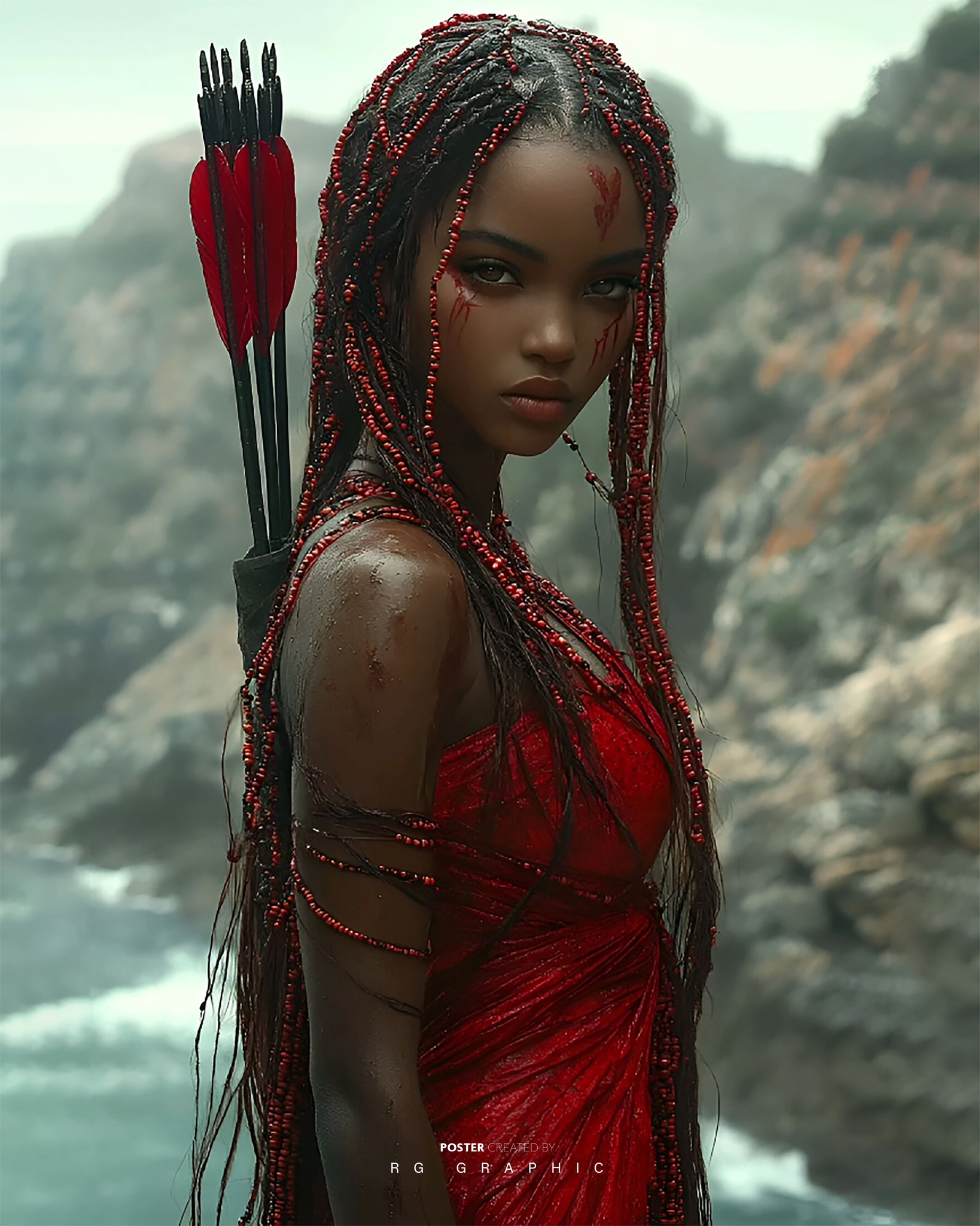 Scarlet Warrior of the Crashing Tides