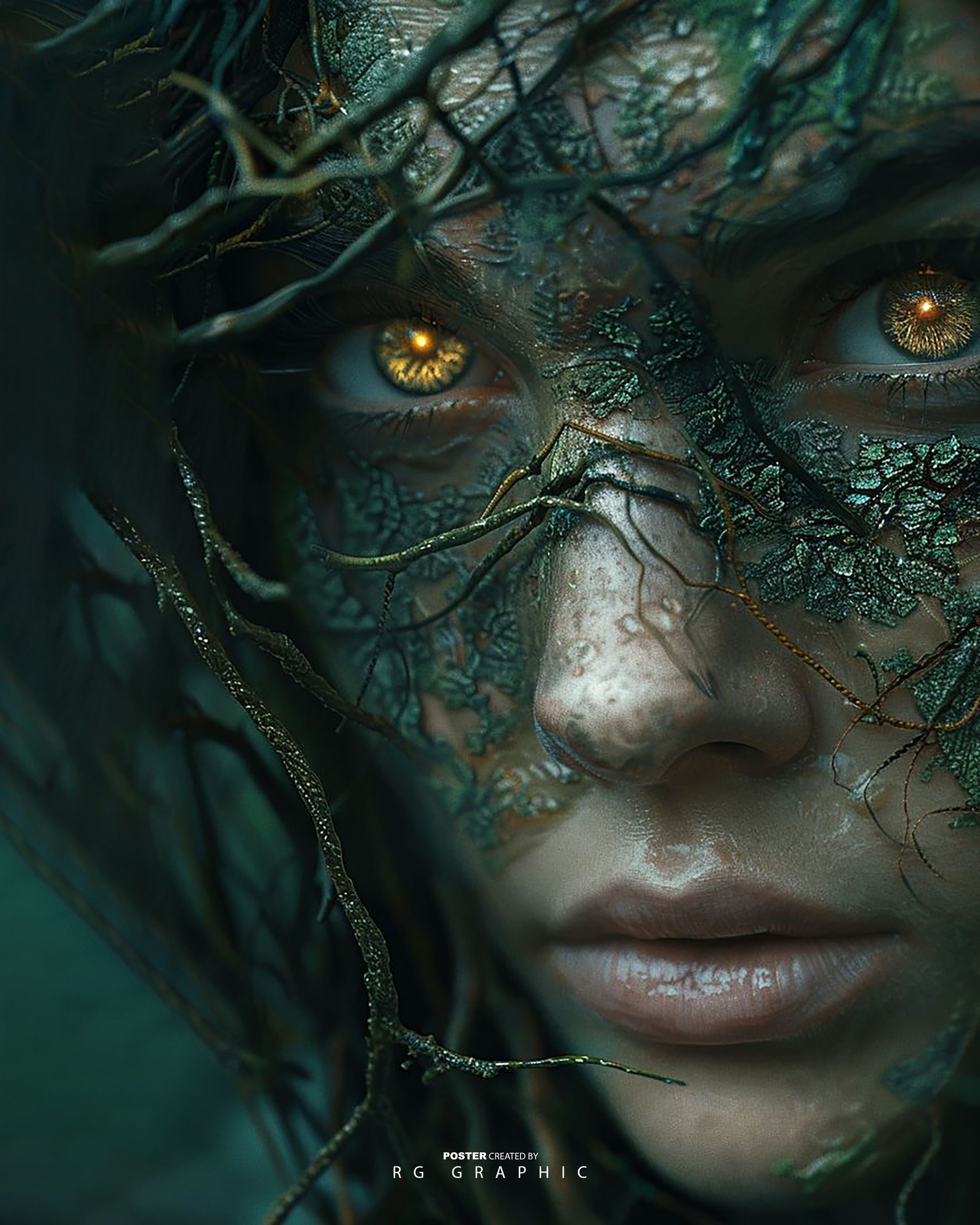 Bioluminescent Moss Queen of the Forgotten Woods