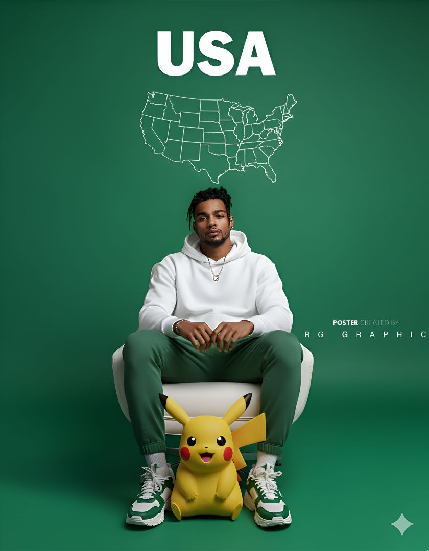 Urban Pikachu Streetwear Poster