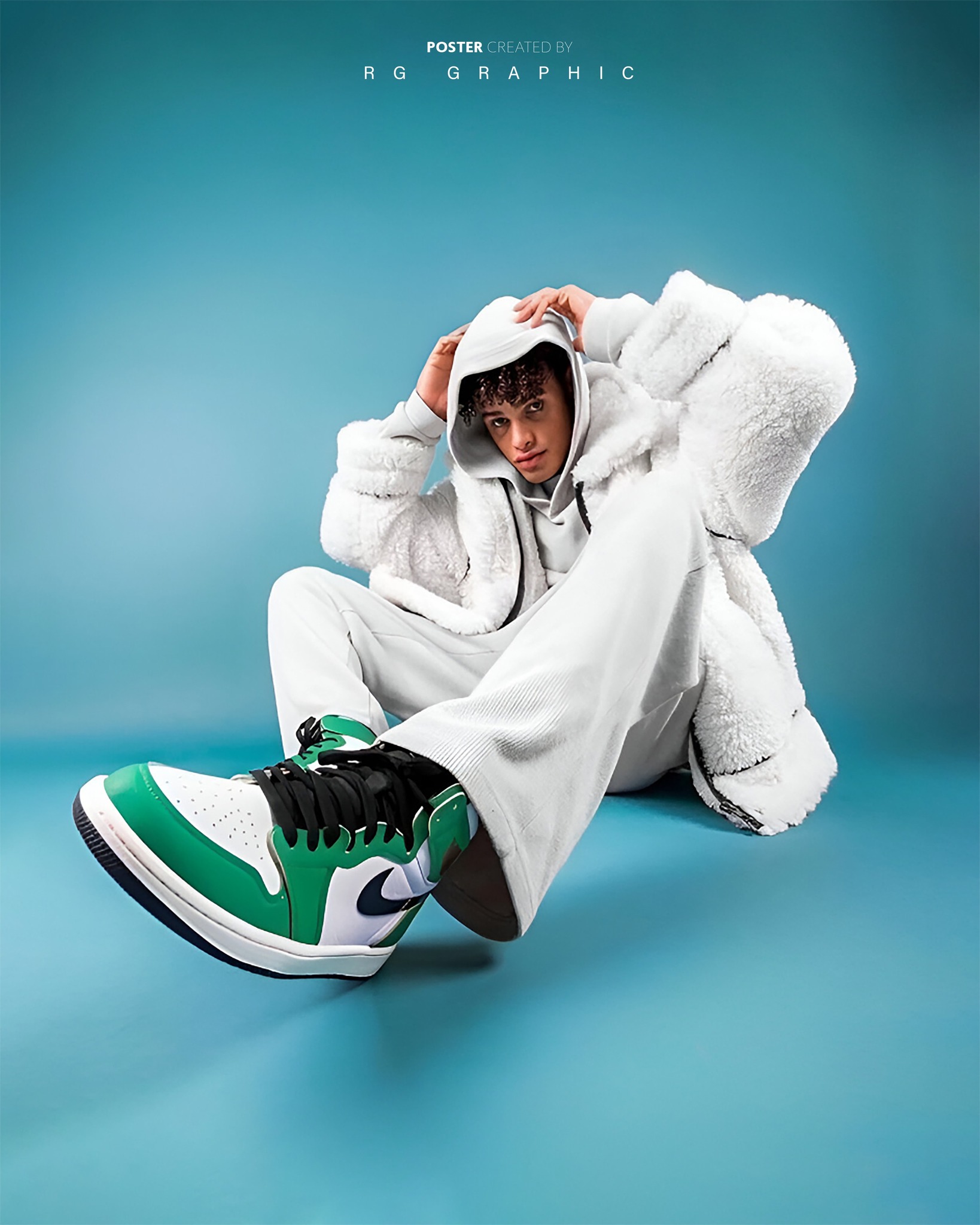 Modern White Fur Streetwear Editorial