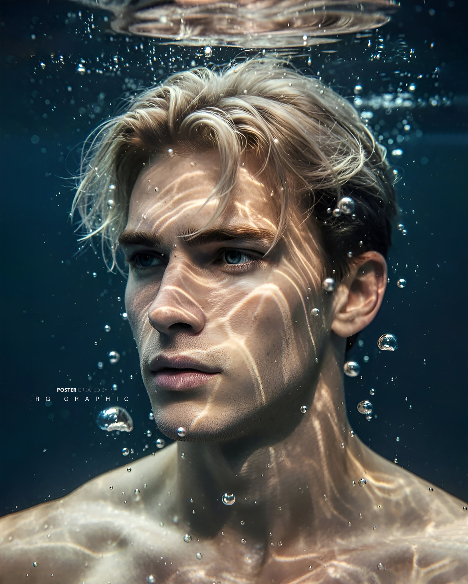 Serene Depth Underwater Portrait