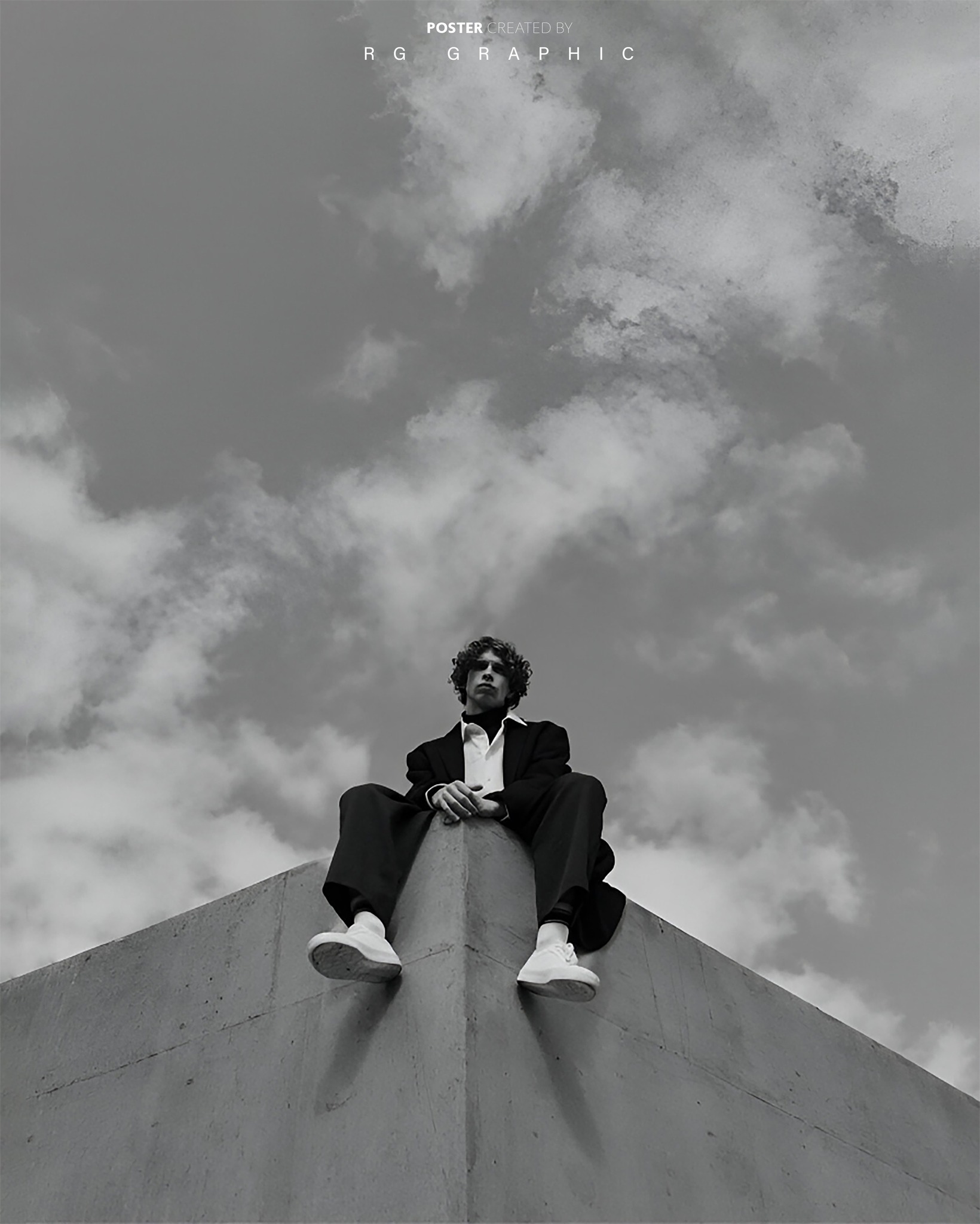 Monochrome Edge Cinematic Poster