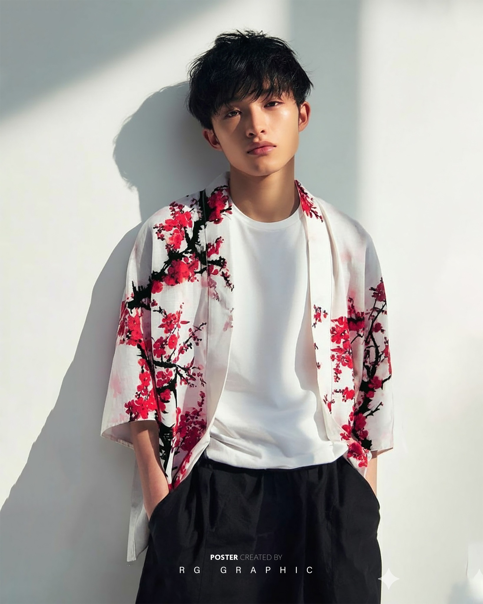 Modern Minimalist Cherry Blossom Editorial