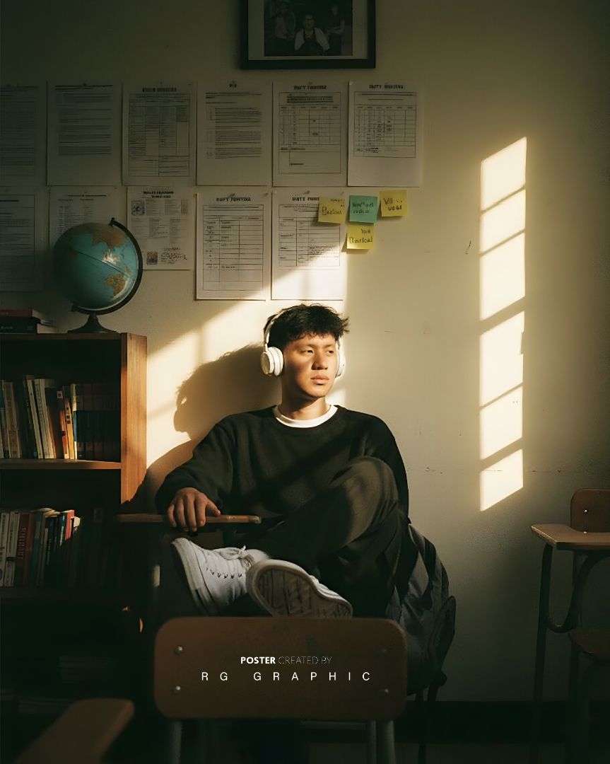 Golden Hour Classroom Solitude