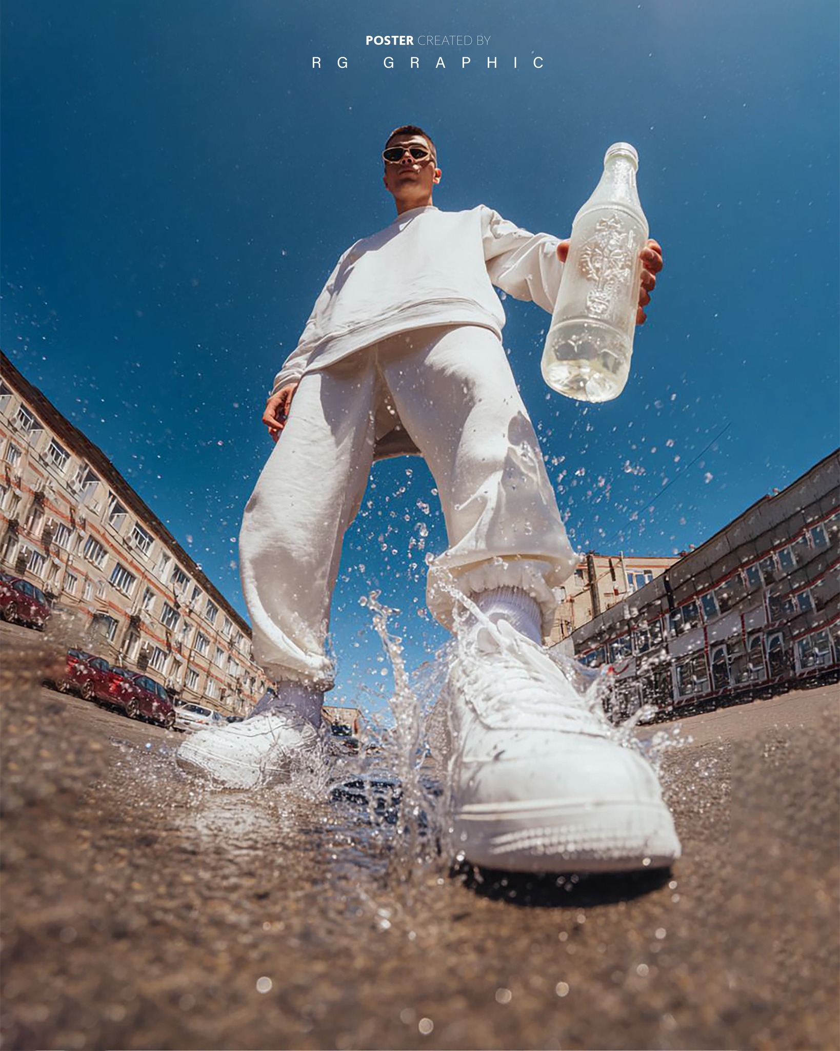Urban Splash Fisheye Streetwear Poster