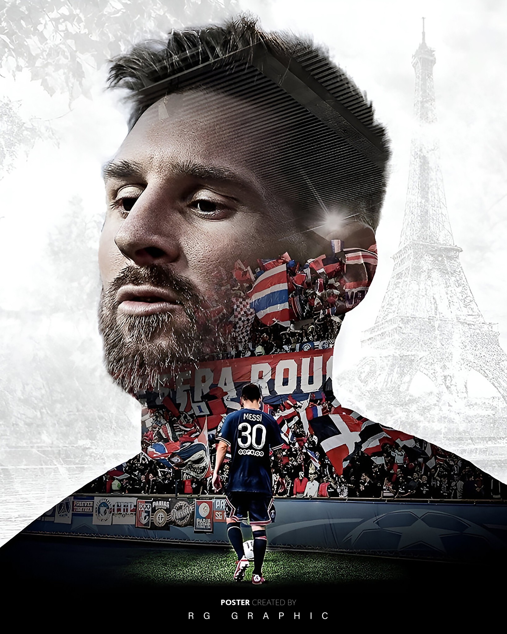 Parisian Football Legend: Number Thirty Portrait