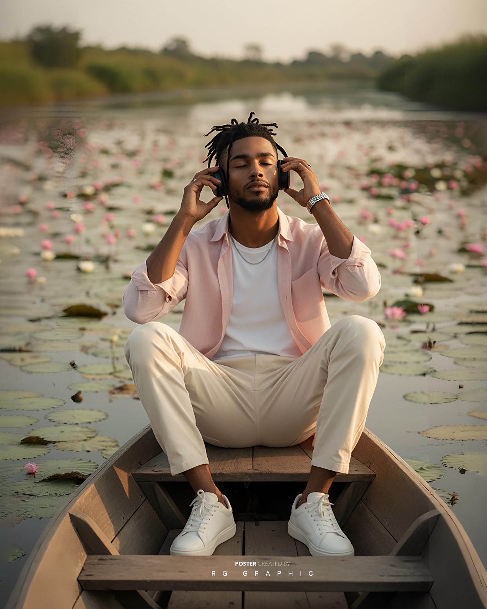 Serene Musical Escape Amidst River Lotuses