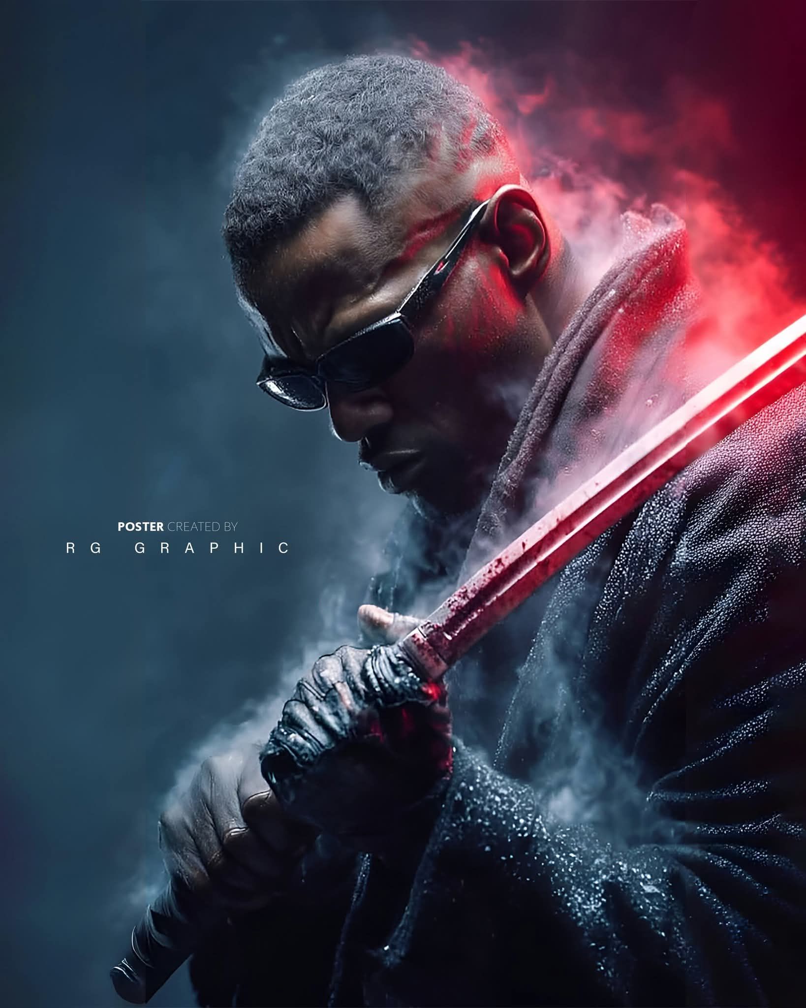Crimson Edge Action Poster