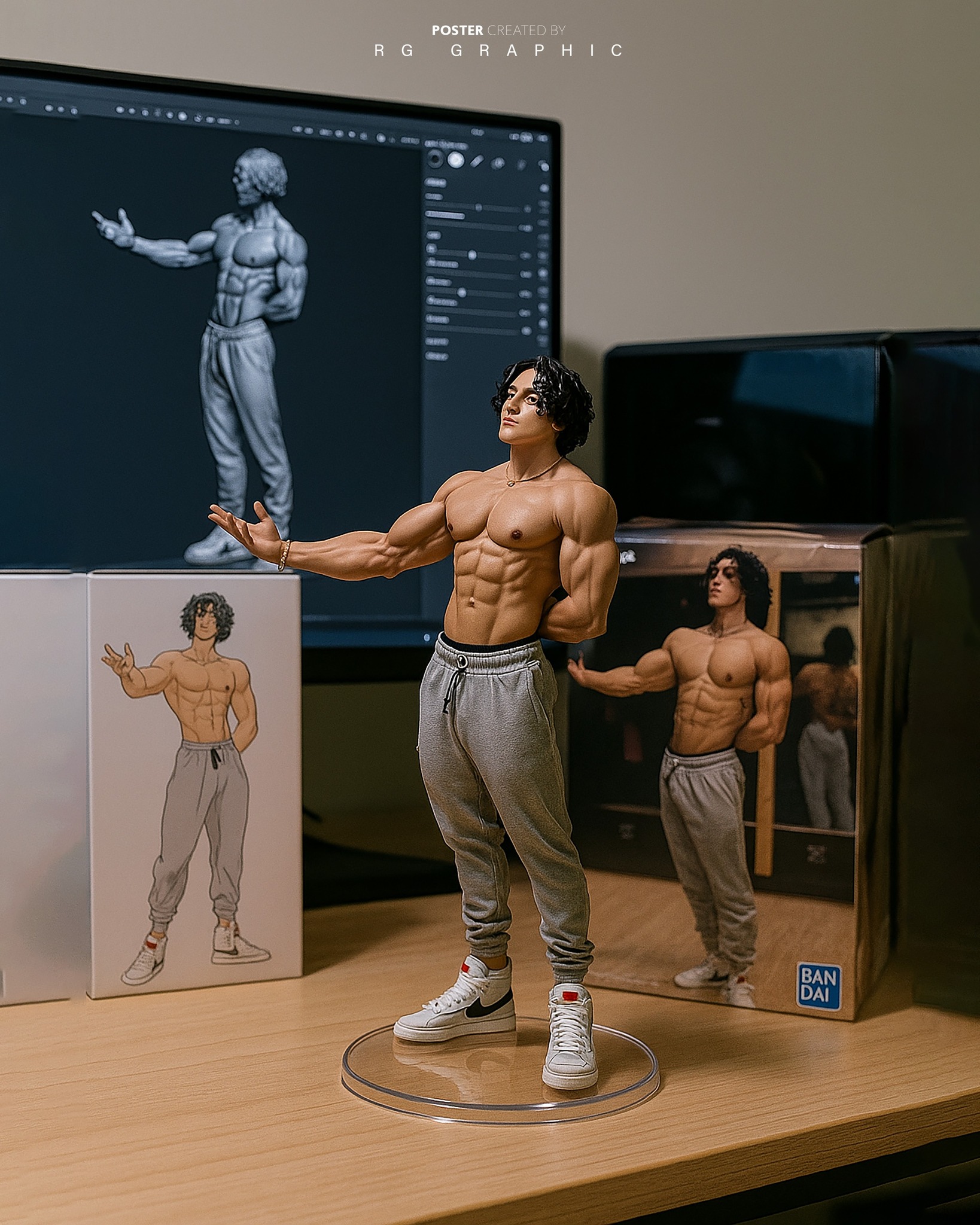Digital Craft Plastic Scale Figurine Exhibit