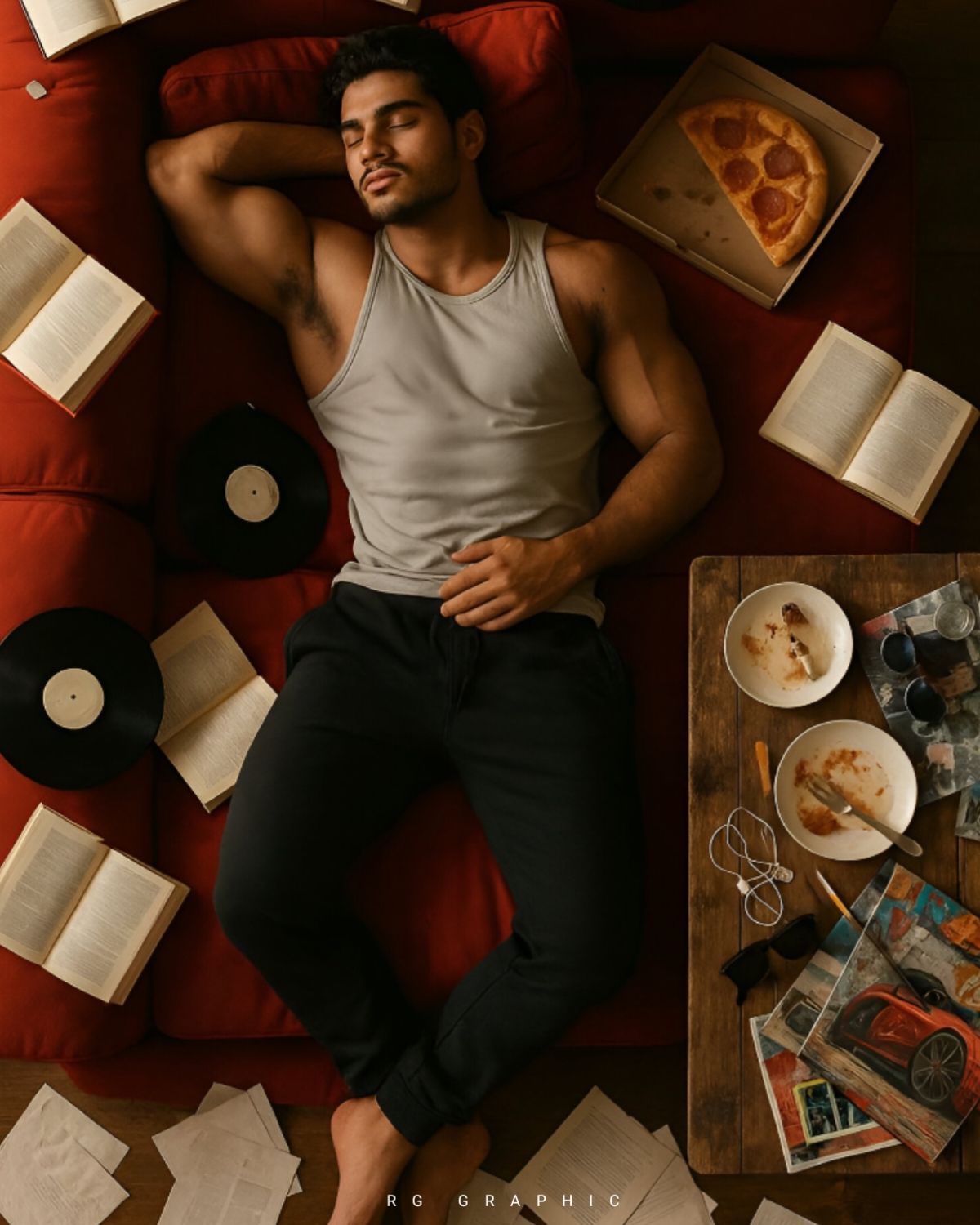 Studious Slumber in Creative Chaos