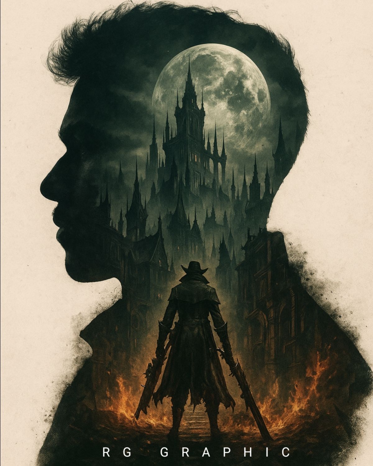 Gothic Hunter Double Exposure