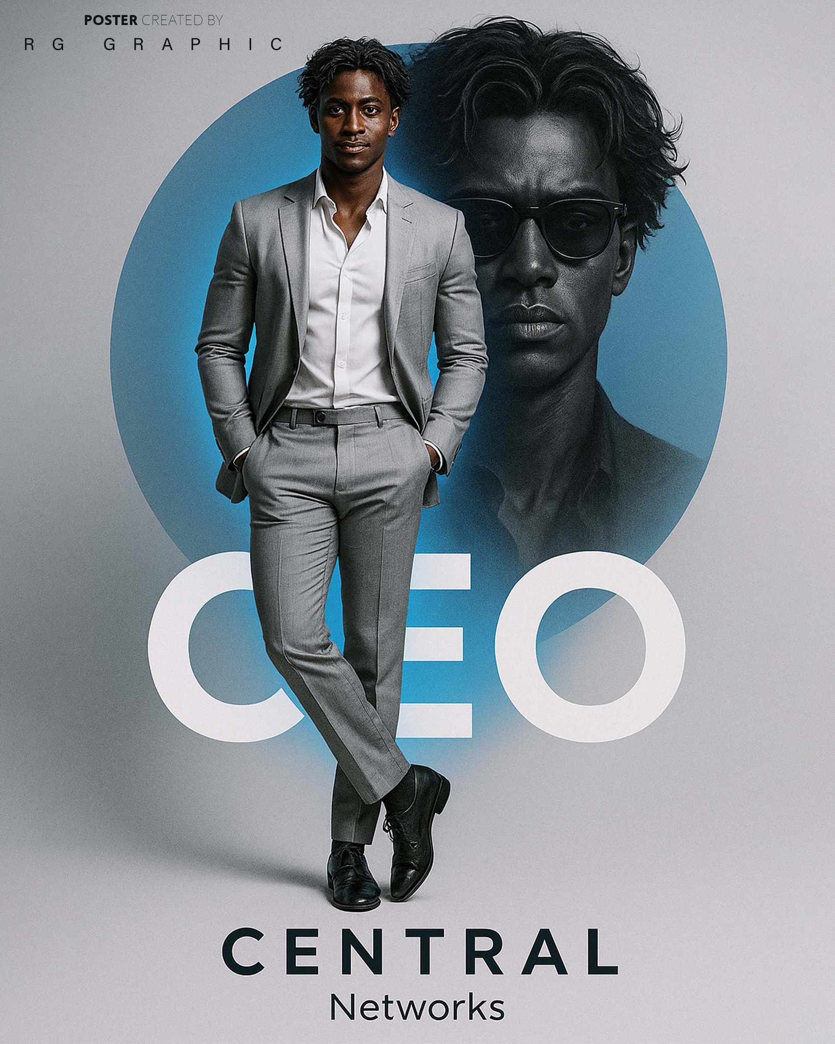 CEO Dual Persona Modern Poster