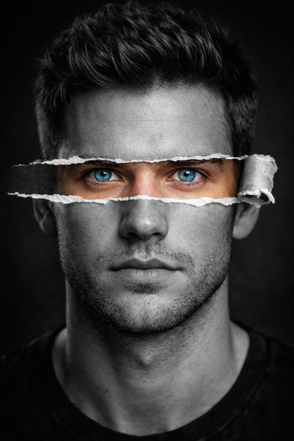 Gaze Through the Ripped Gray