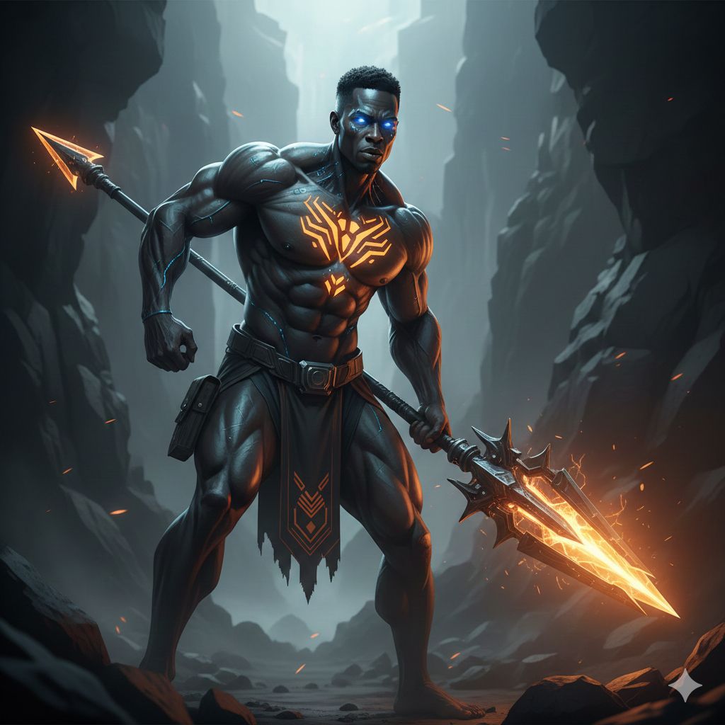 Cybernetic Nomad of the Neon Canyon