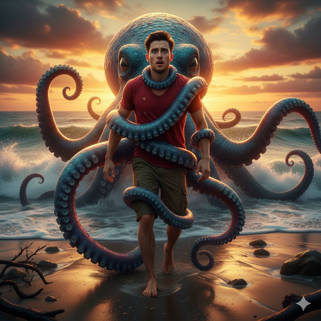 Grip of the Deep at Sunset