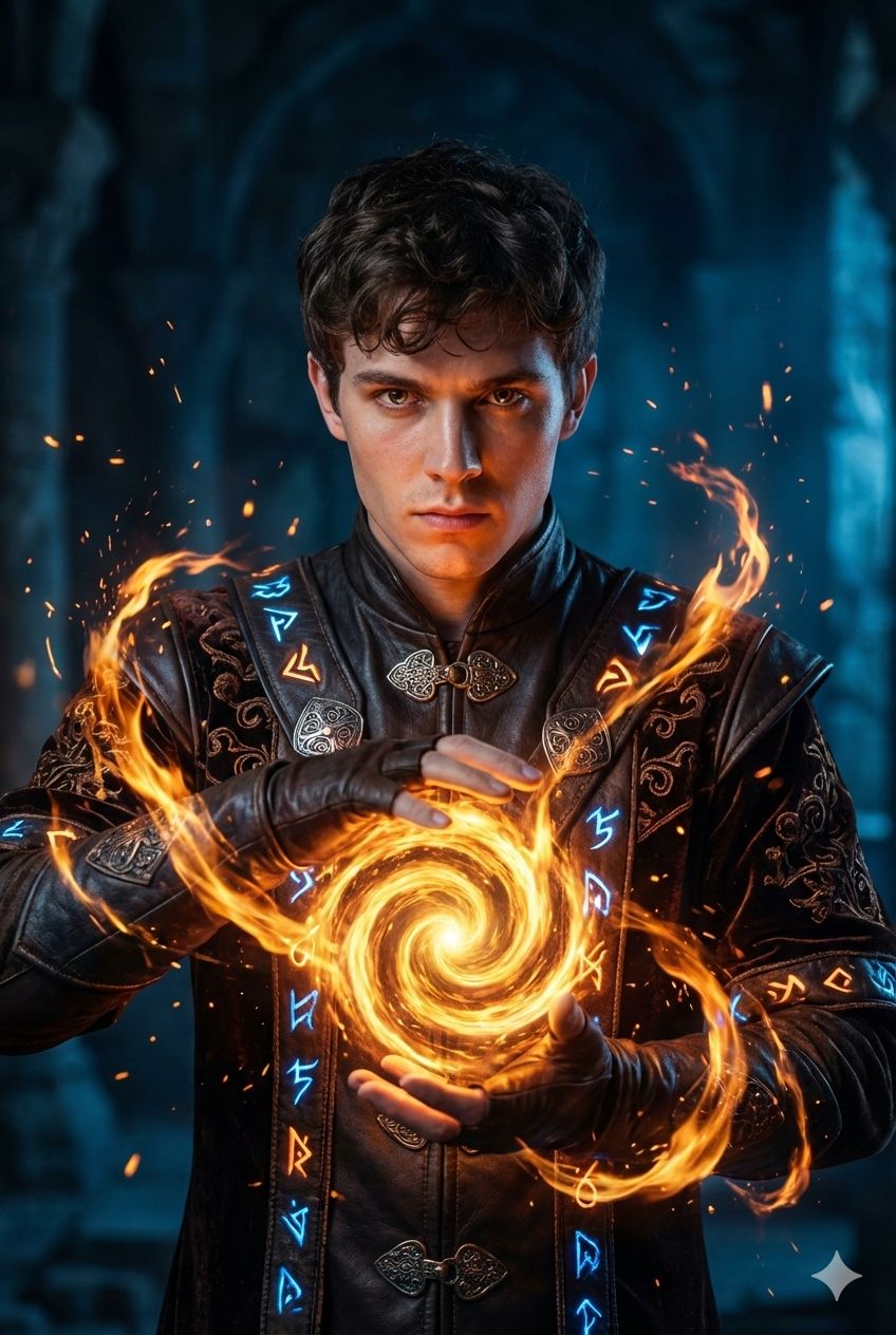 The Sorcerer of the Swirling Ember