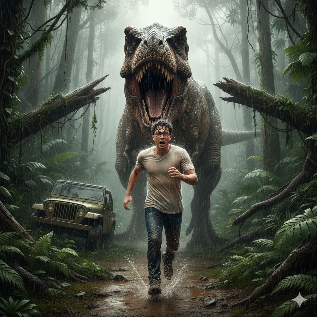 Jurassic Jungle Terror: The Great T-Rex Chase