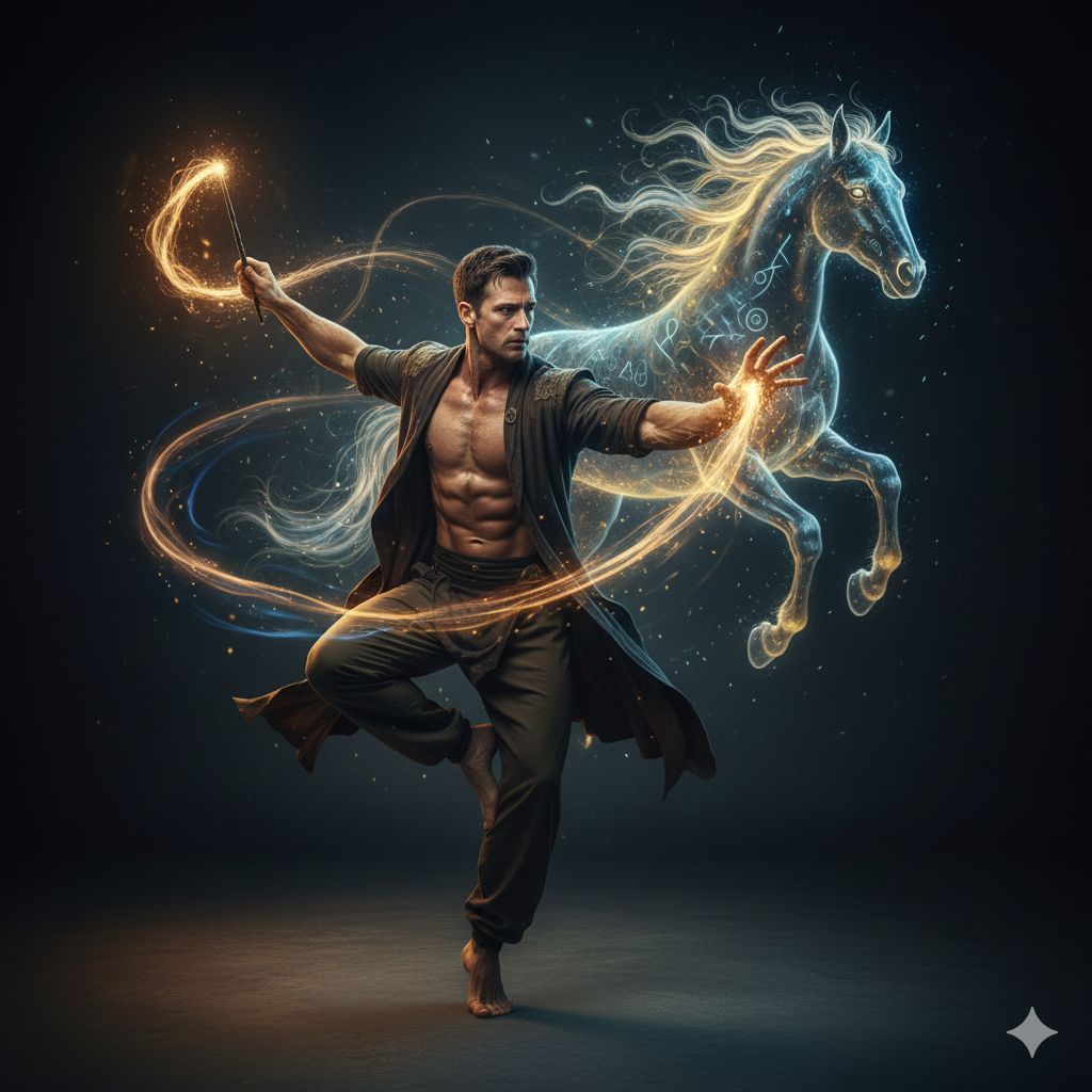 The Magician's Ethereal Equine Summoning