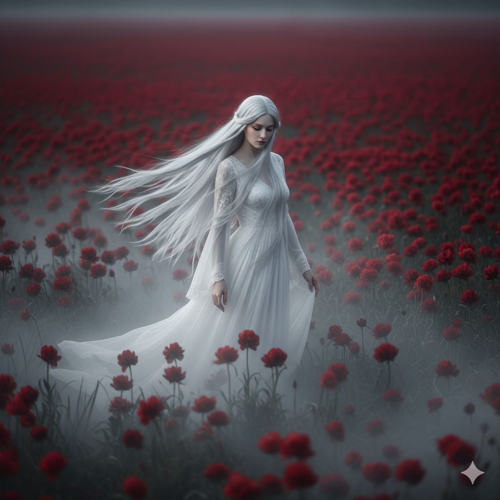 Silver Muse in the Crimson Field