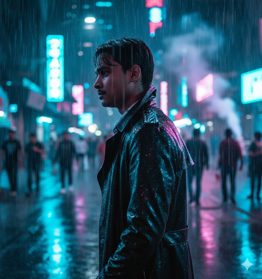 Neon Noir Midnight Walk