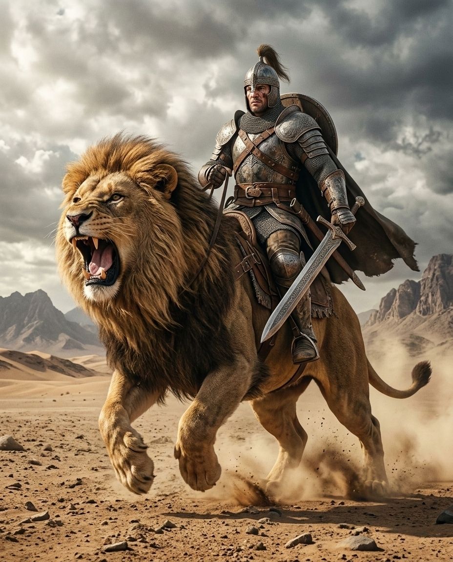 Desert King on a Roaring Steed