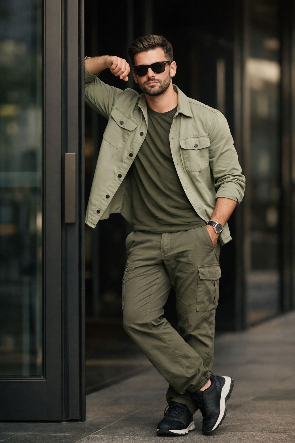 Urban Sophisticate in Olive and Sage