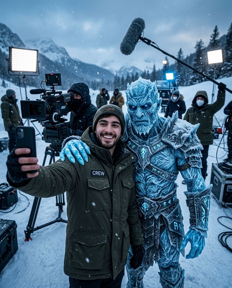 Selfie with a Blue Ice Warrior