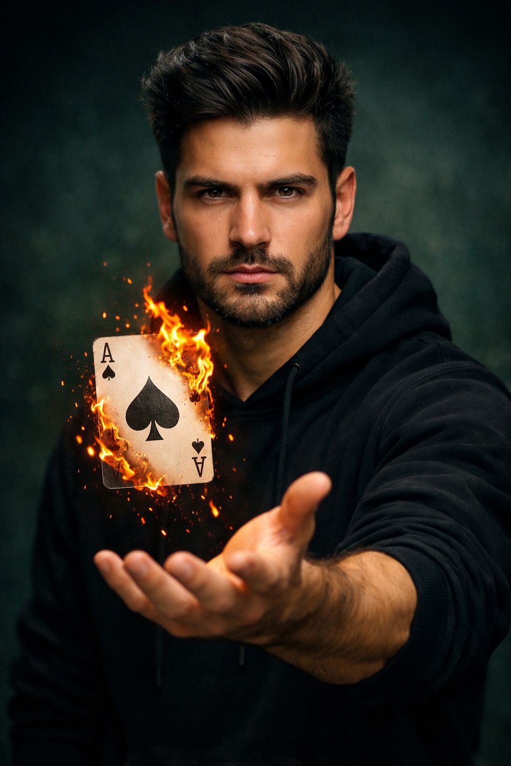 The Burning Ace Portrait