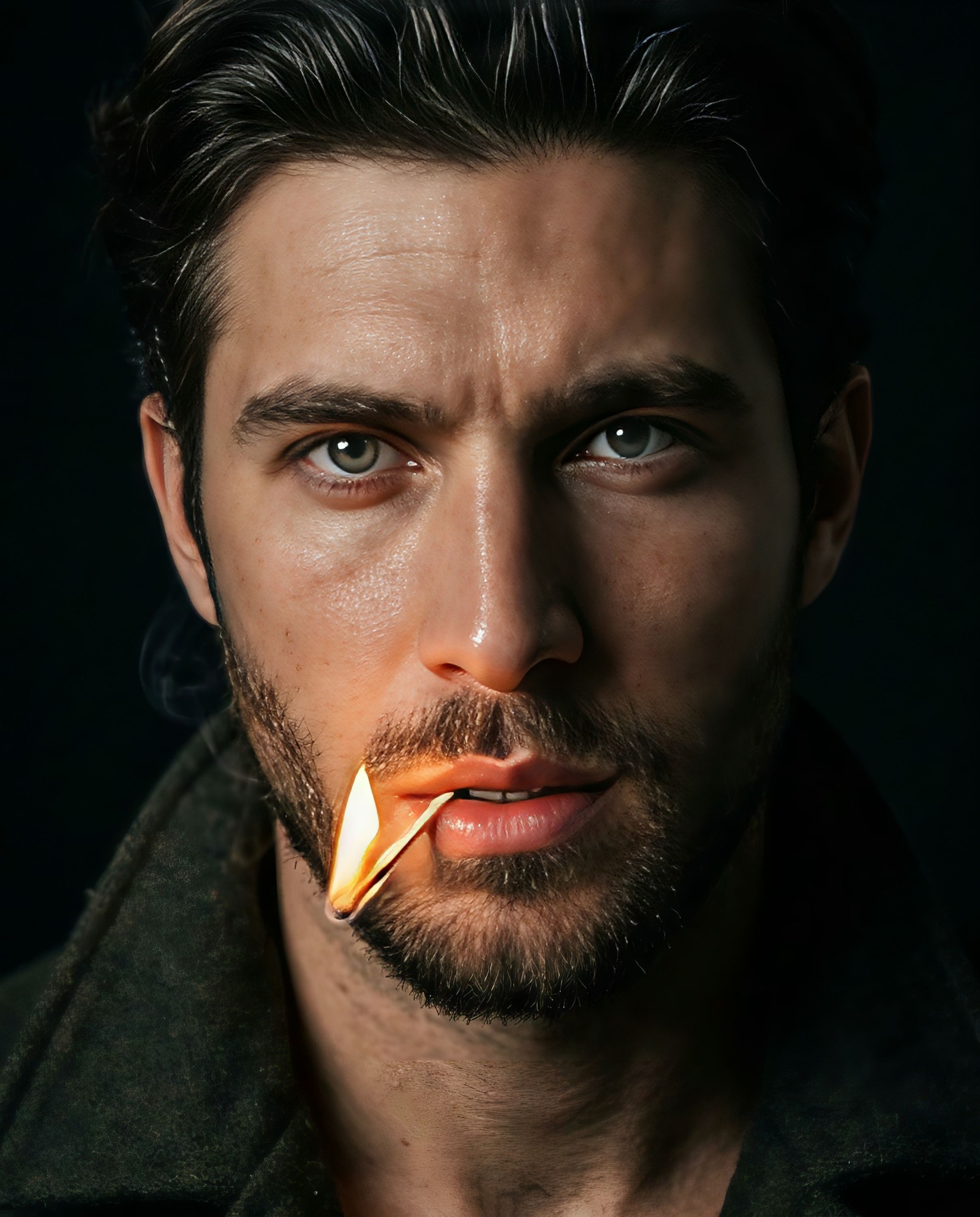 Man with a Burning Matchstick