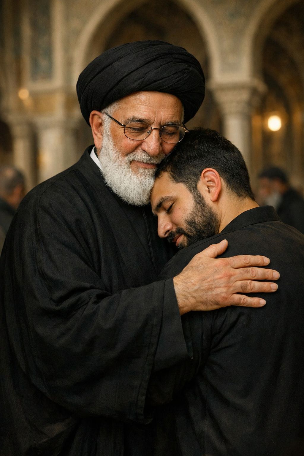 Sacred Embrace of Reverence and Wisdom