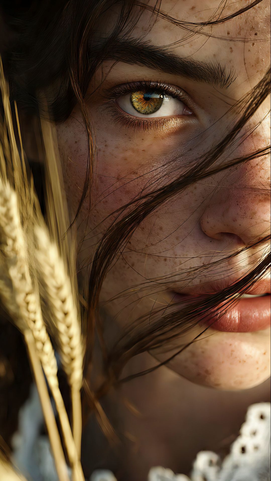 Golden Hour Portrait in Wheat Fields