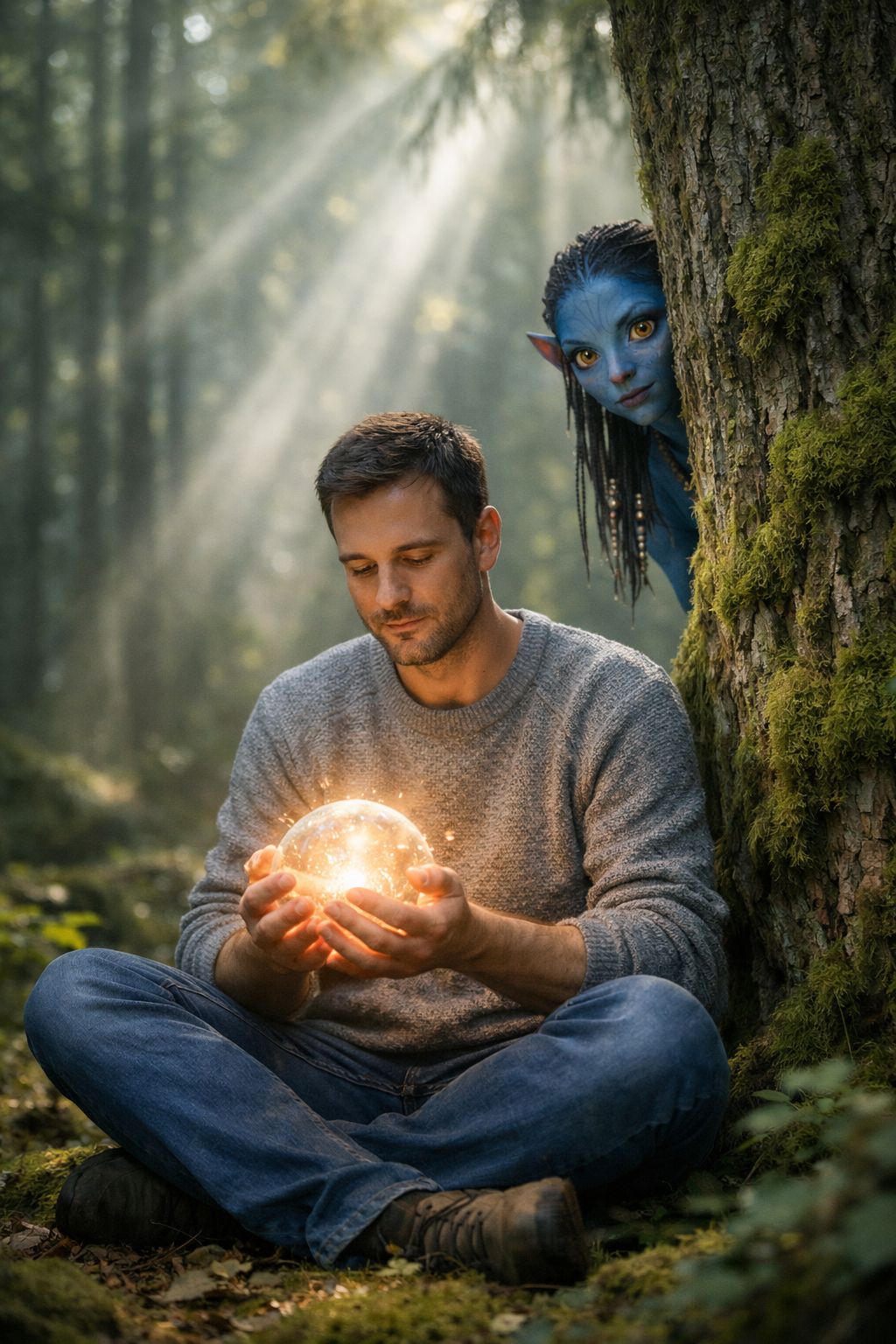 Mystical Discovery in the Ethereal Forest