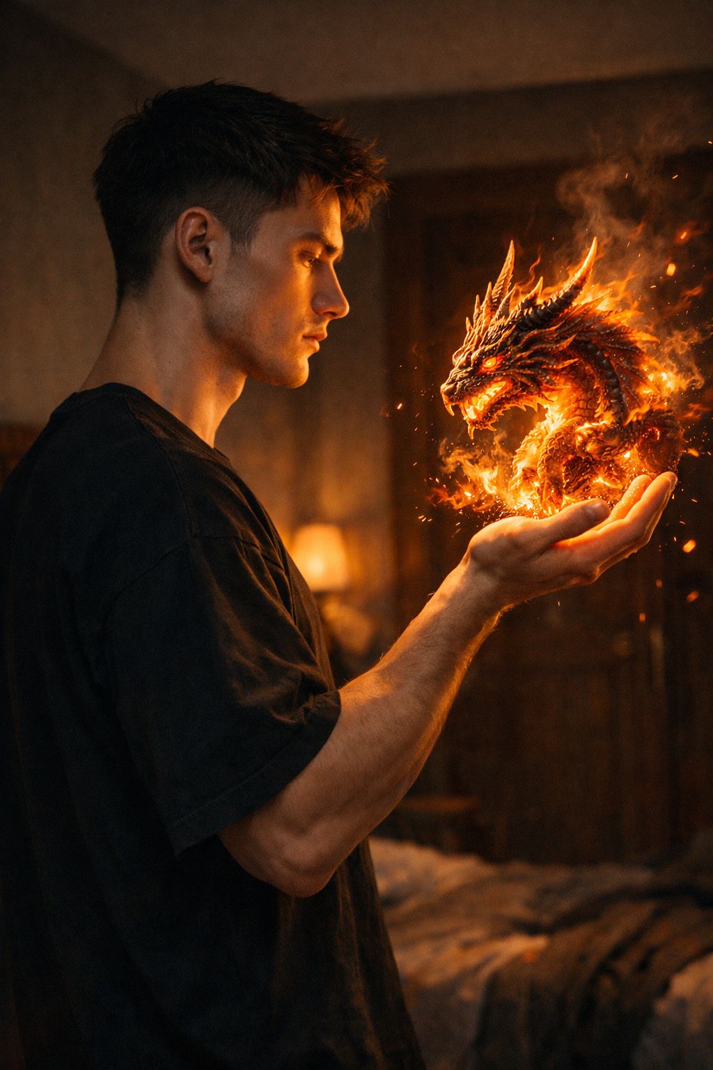Master of the Glowing Ember Dragon